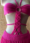 VESTIDO PLAYERO EN MACRAMÉ