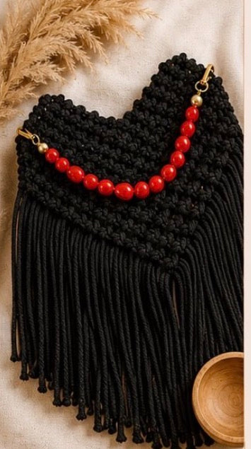 CARTERA PURO AMOR MACRAMÉ