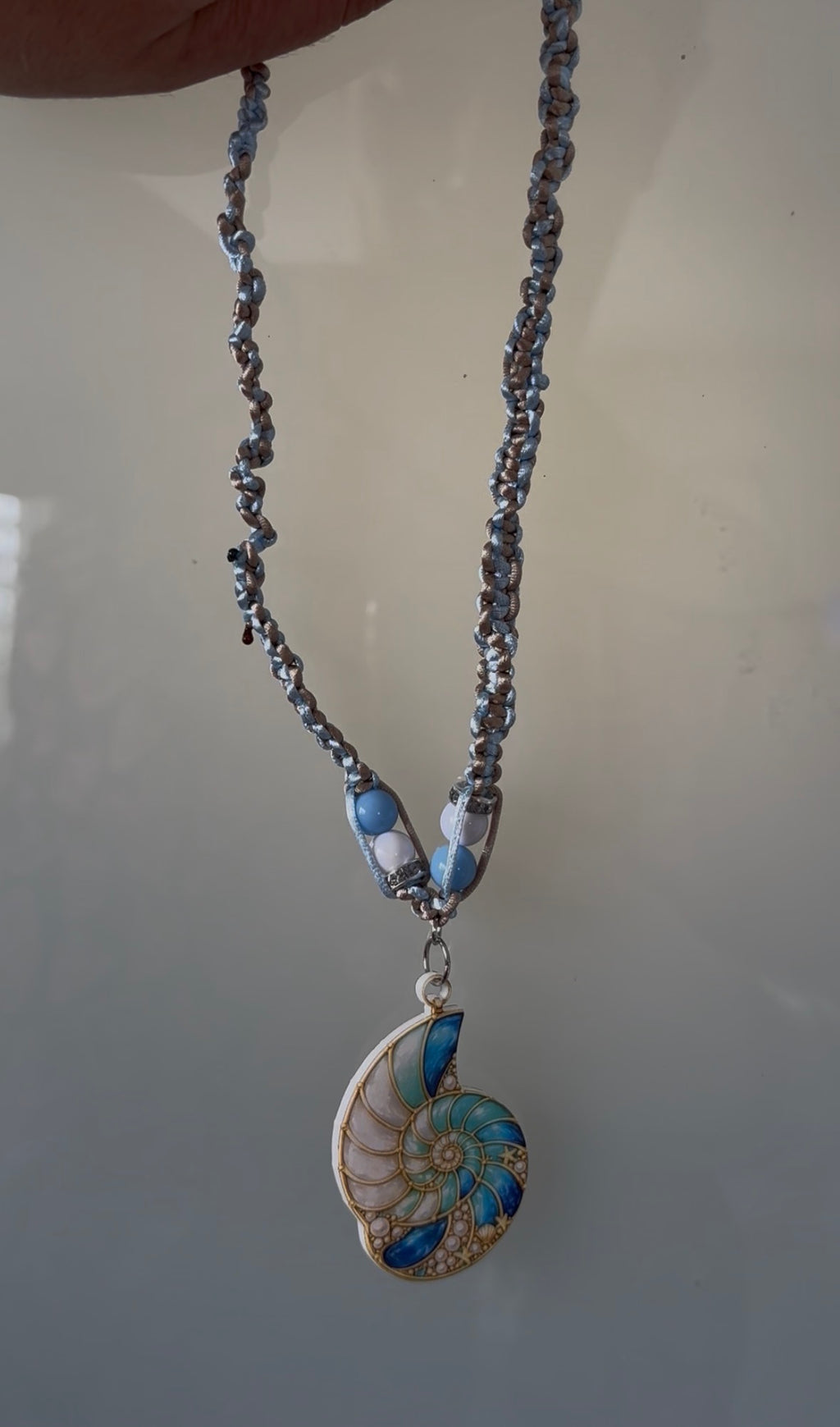 HILO CHOKER TIPO MACRAMÉ CARACOL MIXED