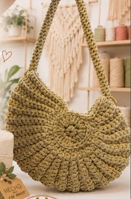 CARTERA CARACOL MACRAMÉ